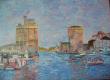 coucher de soleil sur Le vieux port de La Rochelle
huile sur toile 50x70
400€